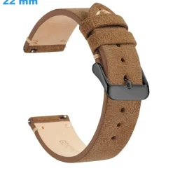 Bracelet pour montre 22 mm Cuir véritable Ardillon Café