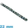 Bracelet pour montre N.A.T.O Bleu Camouflage Textile 22 mm