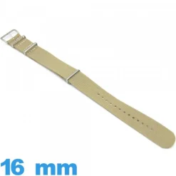 Bracelet pour montre N.A.T.O Kaki tissu 16mm