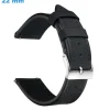 Bracelet pour montre Noir 22 mm Cuir véritable
