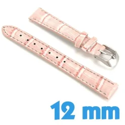Bracelet pour montre Rose Cuir Synthétique 1,2 cm croco