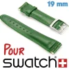 Bracelet Swatch Skin Cuir Vert 19mm