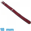 Bracelet Textile de montre 18mm Nato