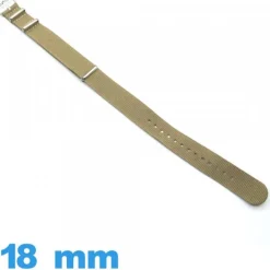 Bracelet Textile 18mm N.A.T.O Kaki de montre