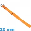Bracelet Textile 22 mm N.A.T.O Orange profond pour montre