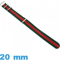 Bracelet Textile Portugal de montre 20 mm Nato