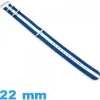 Bracelet tissu Écosse pour montre 22 mm N.A.T.O