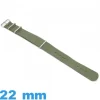 Bracelet tissu 22 mm N.A.T.O Olive montre