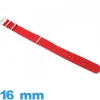 Bracelet tissu 16 mm Nato Rouge pour montre