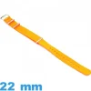 Bracelet tissu Orange fluo montre 22 mm N.A.T.O
