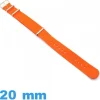 Bracelet tissu Orange profond pour montre 20mm N.A.T.O
