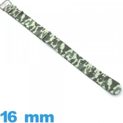 Bracelet tissu Vert clair Esprit Militaire montre 16 mm Nato