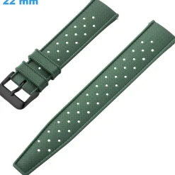 Bracelet Vert 22 mm Caoutchouc montre