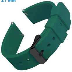 Bracelet Vert 21 mm Silicone montre