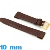 Bracelet Vrai cuir  montre 10mm