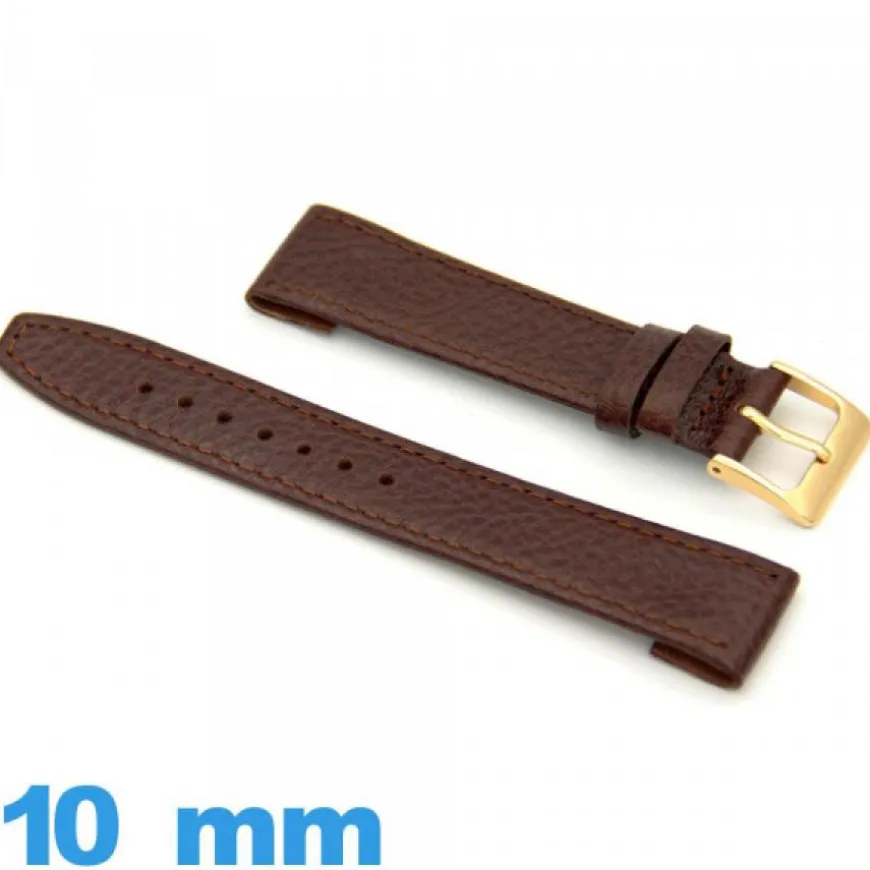 Bracelet Vrai cuir montre 10mm