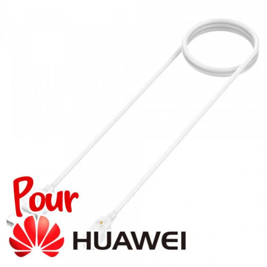 Câble USB pour montre connectée Huawei Band 7,