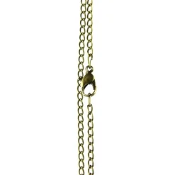 Chaine de cou pour montre pendentif 78 cm doré maillons fins