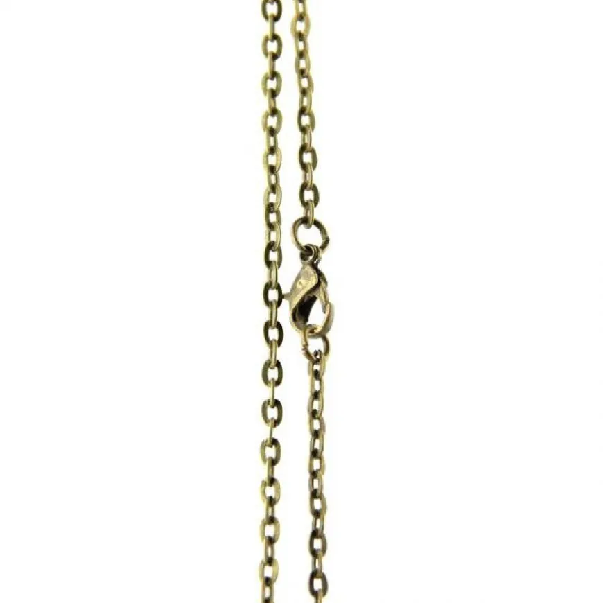 Chaine de cou pour pendentif montre 78 cm doré