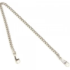 Chaîne argentée pour montre à gousset 30 cm
