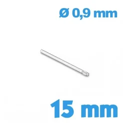 Clavette avec moletage diamètre 0,9 15mm pour bracelet