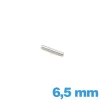 Clavette cylindrique pour bracelet métal  Longueur : 6.5mm diamètre 1.0 mm