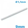 Clavette longue de 9mm droite de bracelet pour montre à maillon