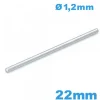 Clavette longue de 22mm droite de bracelet à maillon