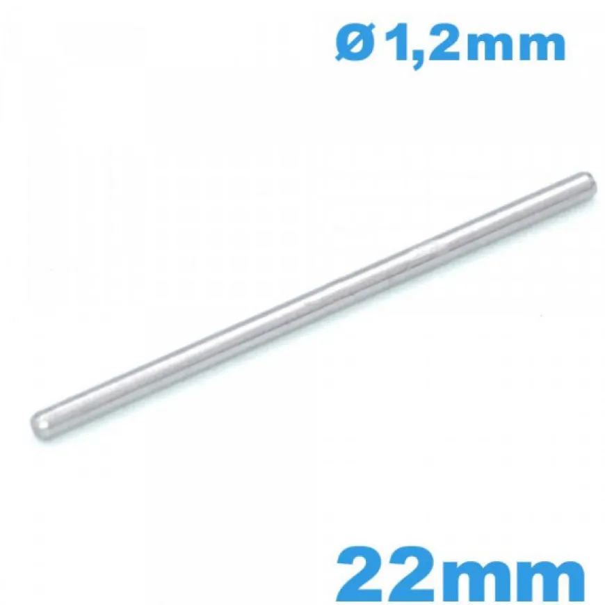 Clavette longue de 22mm droite de bracelet à maillon