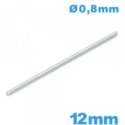 Clavette pour Bracelet de Montre 12 mm - diamètre 0.80mm