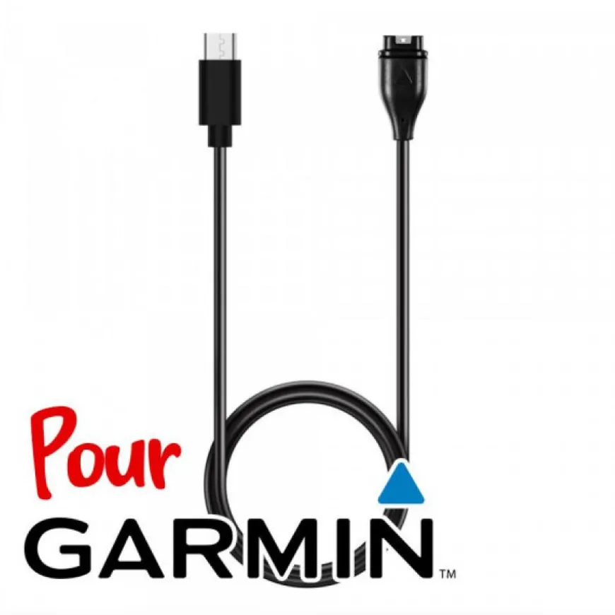 Cordon USB-C pour smartwatch Garmin (forerunner 745 vivomove 3, Move Style, forerunner 945 LTE, Vivoactive 3, instinct 2, ...) d