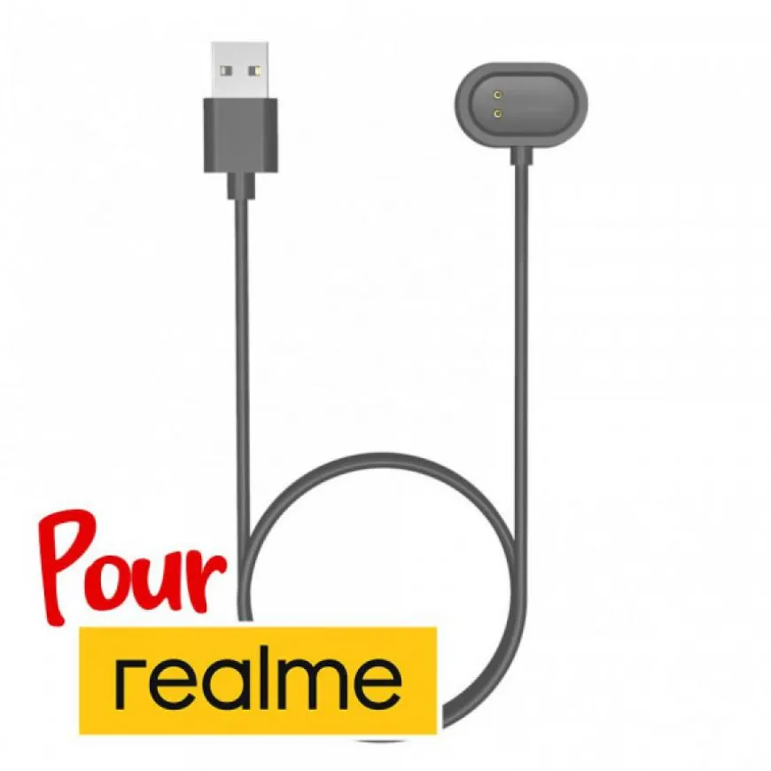 Cordon USB de charge pour montre connectée Realme