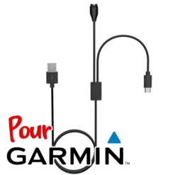 Cordon USB  pour smartwatch Garmin (Vivoactive 3 Quatix 5, D2 Charlie, Fenix 5x/5x Plus, ...)