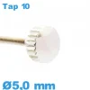 Couronne de Montre Argenté 5 mm Tube Long TAP 10