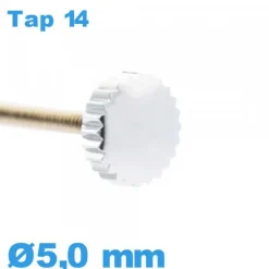 Couronne de montre - argenté / 5,0 mm TAP 14