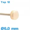 Couronne de montre - Or rose / 6,0 mm TAP 12 tube long