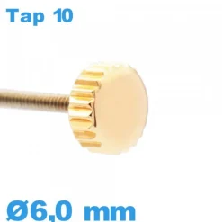 Couronne de montre TAP 10 / 6,0mm - Cuivre