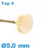 Couronne de montre TAP 9 / 5,0 mm - Doré