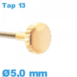 Couronne de montre TAP 13 tube long / 5,0 mm - Cuivre