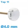 Couronne de montre TAP 11 tube long / 4,0mm - argenté
