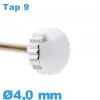 Couronne de Remontoir de Montre tube long TAP 9 - SS* / 4,0 mm