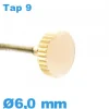 Couronne de Remontoir de Montre TAP 9 / 6,0mm - argenté