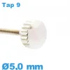 Couronne de Remontoir de Montre tube long / 5,0mm - argenté TAP 9