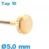 Couronne de Remontoir Montre TAP 10 tube long / 5,0mm - Or rose