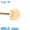 Couronne de Remontoir Montre - Cuivre / 6,0mm TAP 10