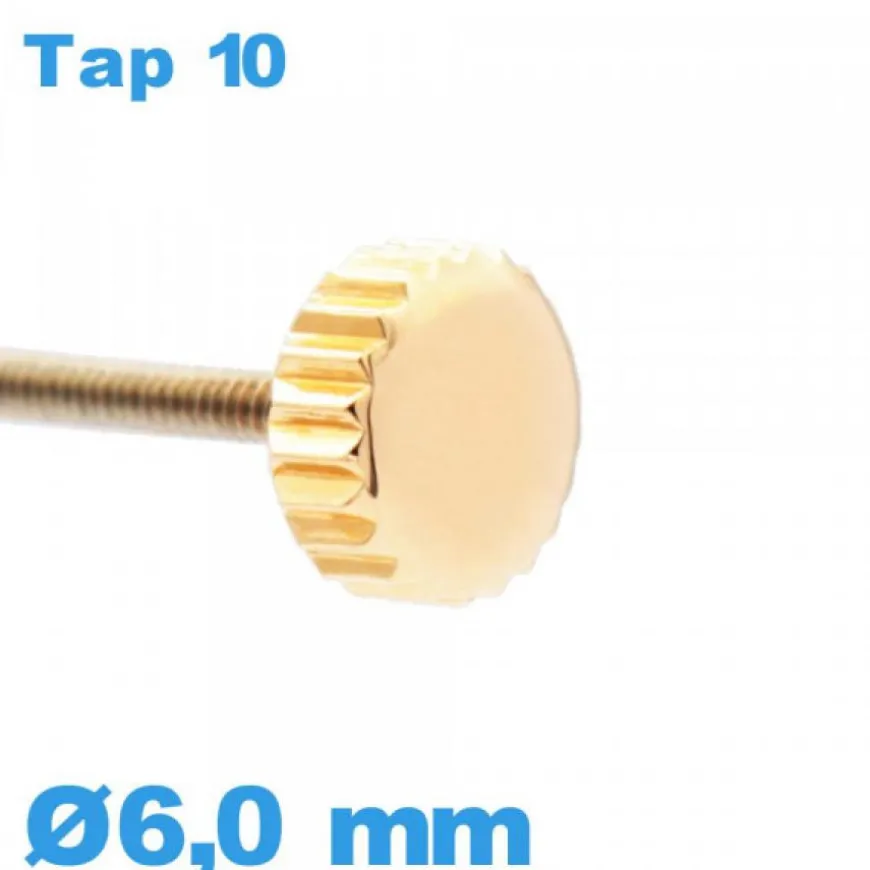 Couronne de Remontoir Montre - Cuivre / 6,0mm TAP 10