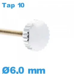 Couronne de Remontoir Montre TAP 10 / 6,0 mm - argenté