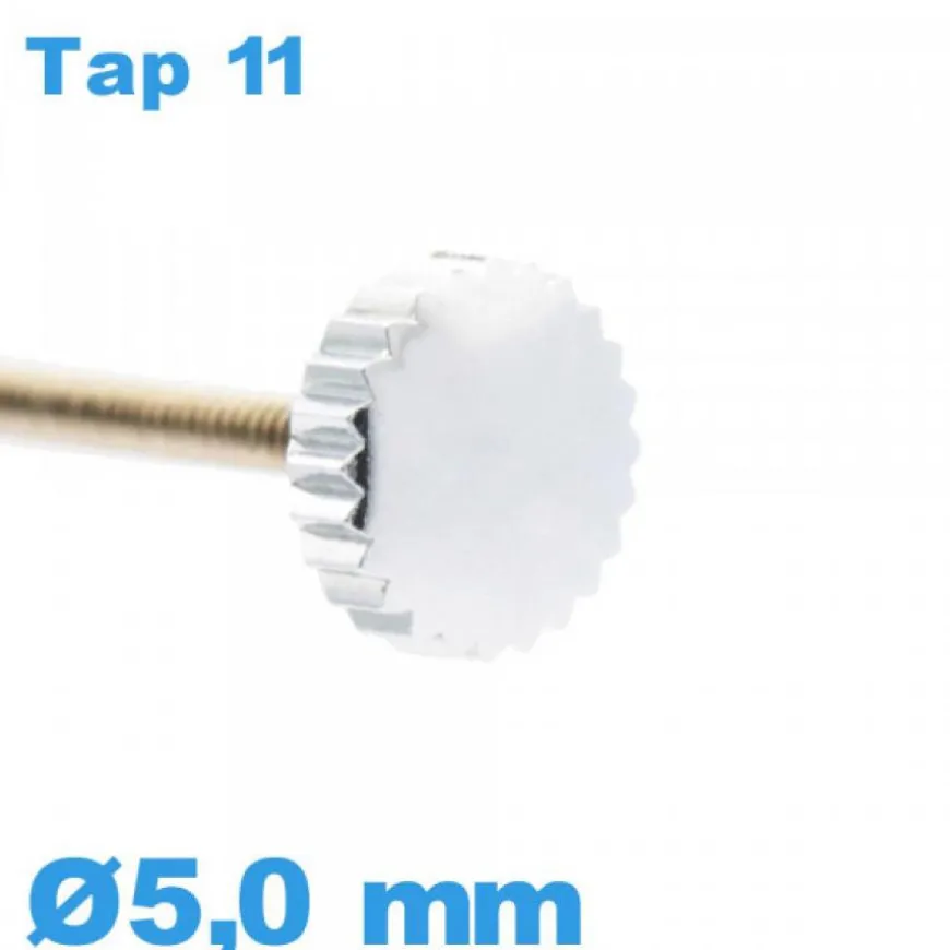 Couronne de Remontoir Montre - argenté / 5,0mm TAP 11