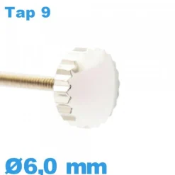 Couronne Montre - argenté / 6,0 mm TAP 9