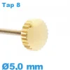 Couronne Montre - Doré / 5,0 mm TAP 8